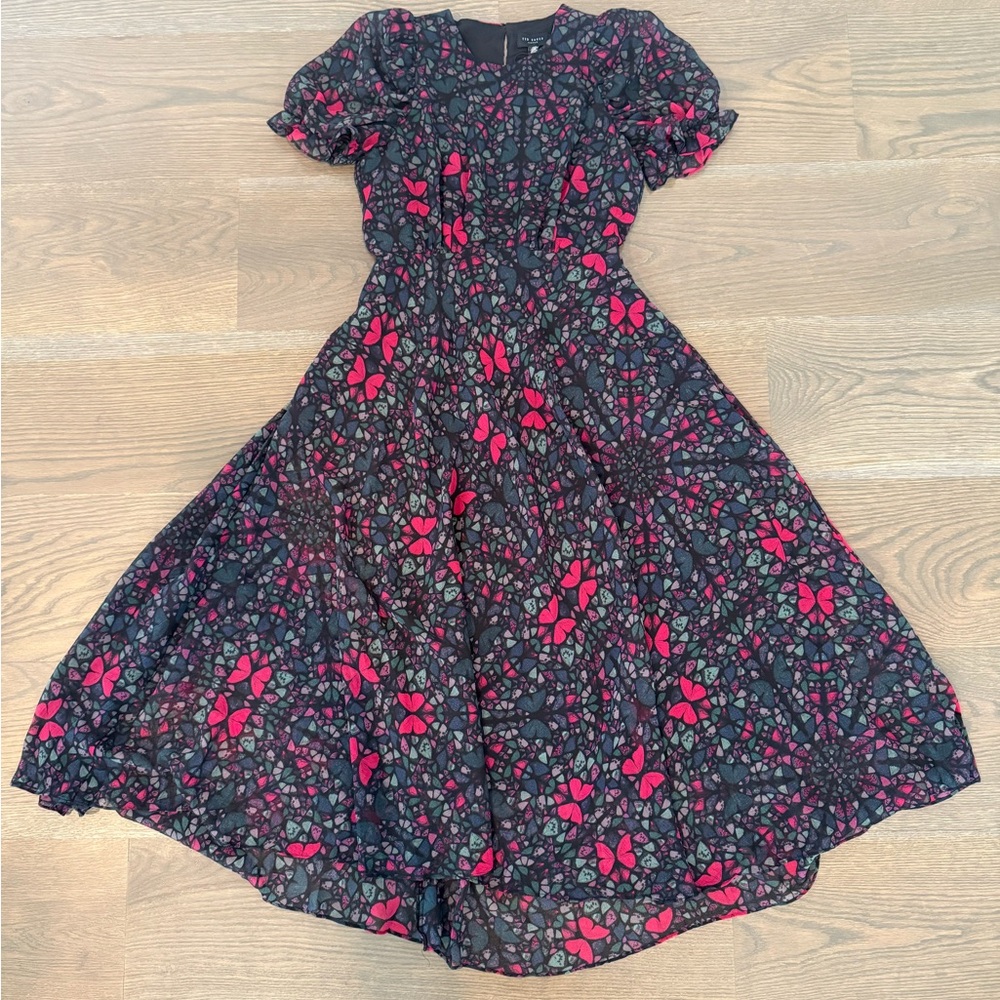 Ted Baker Flatterung Dress with Floral Design